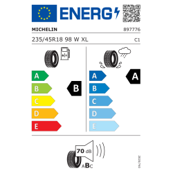 Michelin 235/45 R18 98W Primacy 4+ XL TL