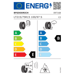 Bf Goodrich LT215/75 R15 100/97S All Terrain T/A KO2 RBL M+S TL