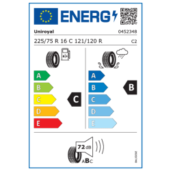 Uniroyal 225/75 R16C 121/120R Rain Max 5 10PR TL