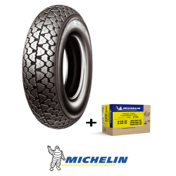 PACK : Michelin S83 3.00 - 10 42J  + CAMARA MICHELIN 10 B4 val. Curva                                    val. Curva