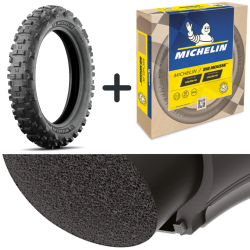 PACK : Michelin Enduro MEDIUM 140/80 - 18  + Michelin BIB MOUSSE M14