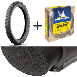 PACK : Michelin Enduro HARD 90/90 - 21 54R TT + Michelin BIB MOUSSE M15