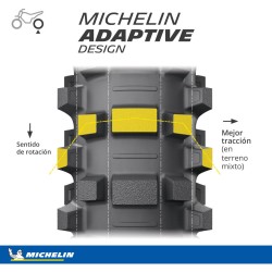 Michelin Starcross 6 Medium Hard  100/90 -19 57M  NHS TT Trasera DOT 2022