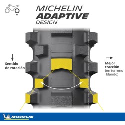 Michelin Starcross 6 Medium Soft 110/100 -18 64M  NHS TT Trasera DOT 06/22