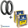 PACK4 : Michelin Enduro MEDIUM 2  90/90-21 y 140/80-18 + Michelin BIB MOUSSE  M15 y M14S